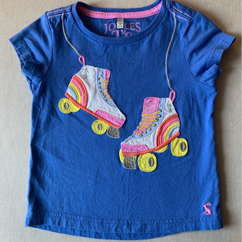 Joules Roller Skate Appliqué Top| EUC| 3y